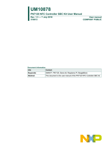 UM10878 PN7120 NFC Controller SBC Kit User Manual