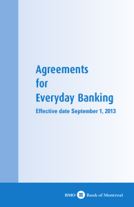 Agreements for Everyday Banking