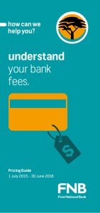 understand your bank fees.