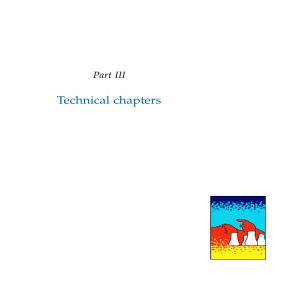 Technical chapters