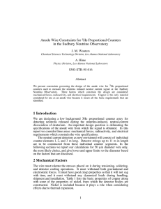 Anode Wire Constraints for 3He Proportional Counters in the