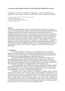 A novel large-volume Spherical Detector with Proportional