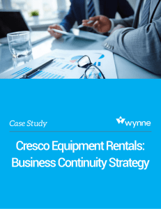 Case Study: Cresco Business Continuity Strategy