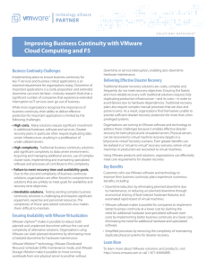 Improving Business Continuity with VMware Cloud
