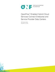 OpenFlow™-Enabled Hybrid Cloud Services Connect Enterprise