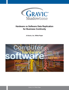Hardware vs Software Data Replication for Business Continuity