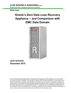 Oracle`s Zero Data Loss Recovery Appliance – and Comparison