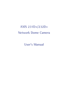 User manual: Axis 232D