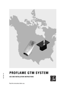 PROFLAME GTM SYSTEM