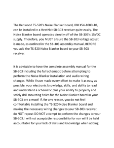 The Kenwood TS-520`s Noise Blanker board, ID# X54
