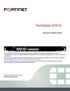 FortiGate-5101C Security System Guide