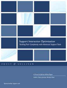 “Support Interaction Optimization” or SIO