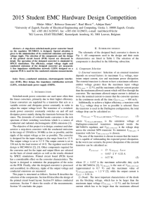 2015 Student EMC Hardware Design Competition