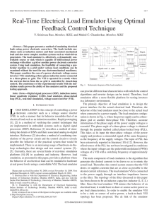 Real-Time Electrical Load