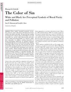 The Color of Sin
