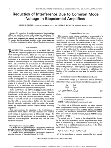 Voltage in Biopotential Amplifiers