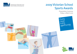 2009 Victorian School Sports Awards