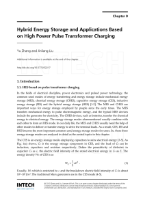 Hybrid Energy Storage and Applications Based on High