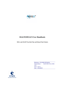 SSALTO/DUACS User Handbook