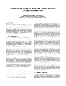 Delay-tolerant Adaptive Real-time Communication