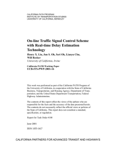 On-line Traffic Signal Control Scheme with Real