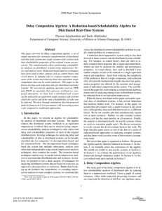 Delay Composition Algebra - The University of Texas at Dallas