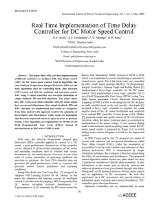 Real Time Implementation of Time Delay Controller for DC Motor