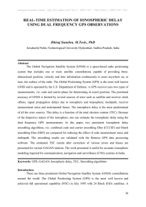 REAL-TIME ESTIMATION OF IONOSPHERIC DELAY USING DUAL