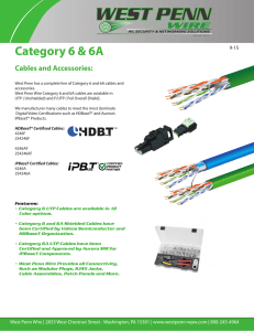 Category 6 and 6A Products