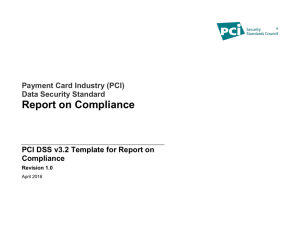 ROC Reporting Template - PCI Security Standards Council