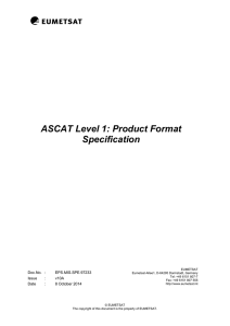 ASCAT Level 1: Product Format Specification