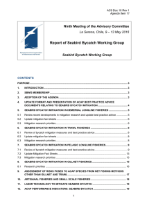 Report of Seabird Bycatch Working Group