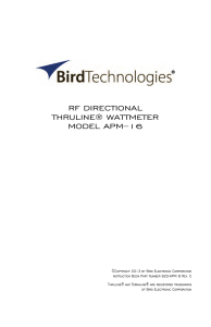 Manual - Bird Technologies
