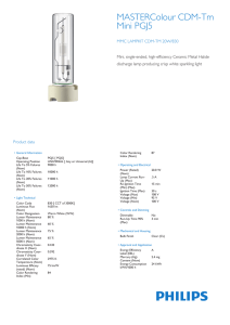 Product Leaflet: MMC LAMPKIT CDM-TM 20W/830