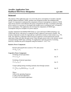 Radiation-Hardened MSI Power Dissipation