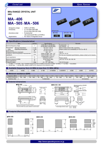 MA-406 MA-505 / MA-506 - Digi-Key