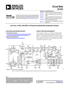 Analog Devices EVAL-CN0254-SDPZ Datasheet