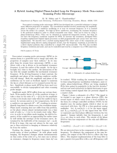 A Hybrid Analog/Digital Phase-Locked Loop for Frequency Mode