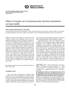 Effects of regular use of neuromuscular electrical