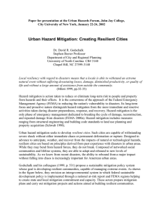 Urban Hazard Mitigation - The Christian Regenhard Center for