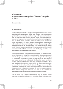 Chapter 11: "Countermeasures against Climate Change in Africa"