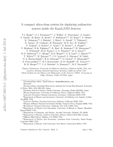 A compact ultra-clean system for deploying radioactive sources