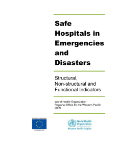 Hospitals Should be Safe from Disasters Manual