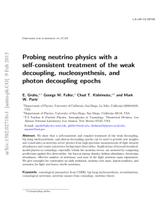 Probing neutrino physics with a self-consistent treatment