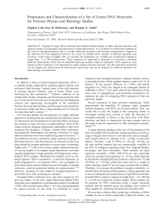 Preparation and Characterization of a Set of