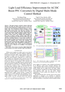 Light Load Efficiency Improvement for AC/DC Boost PFC Converters