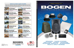 Bogen Catalog - SoTel Systems