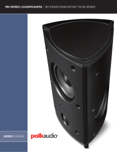 rm series loudspeakers big speaker sound without the