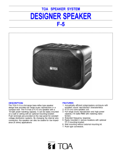 Designer Speaker F-5