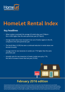 HomeLet Rental Index Feb 2016